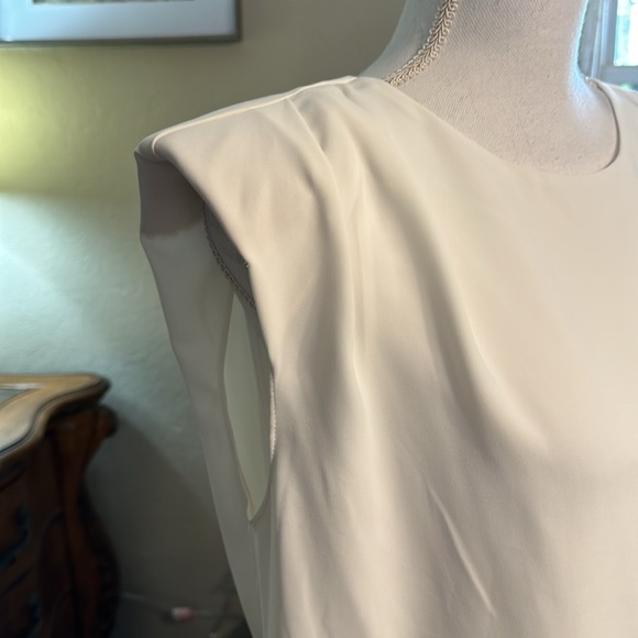 Amanda Uprichard New York Cream fully lined shoulder pads Asymmetrical Large - Picture 4 of 12